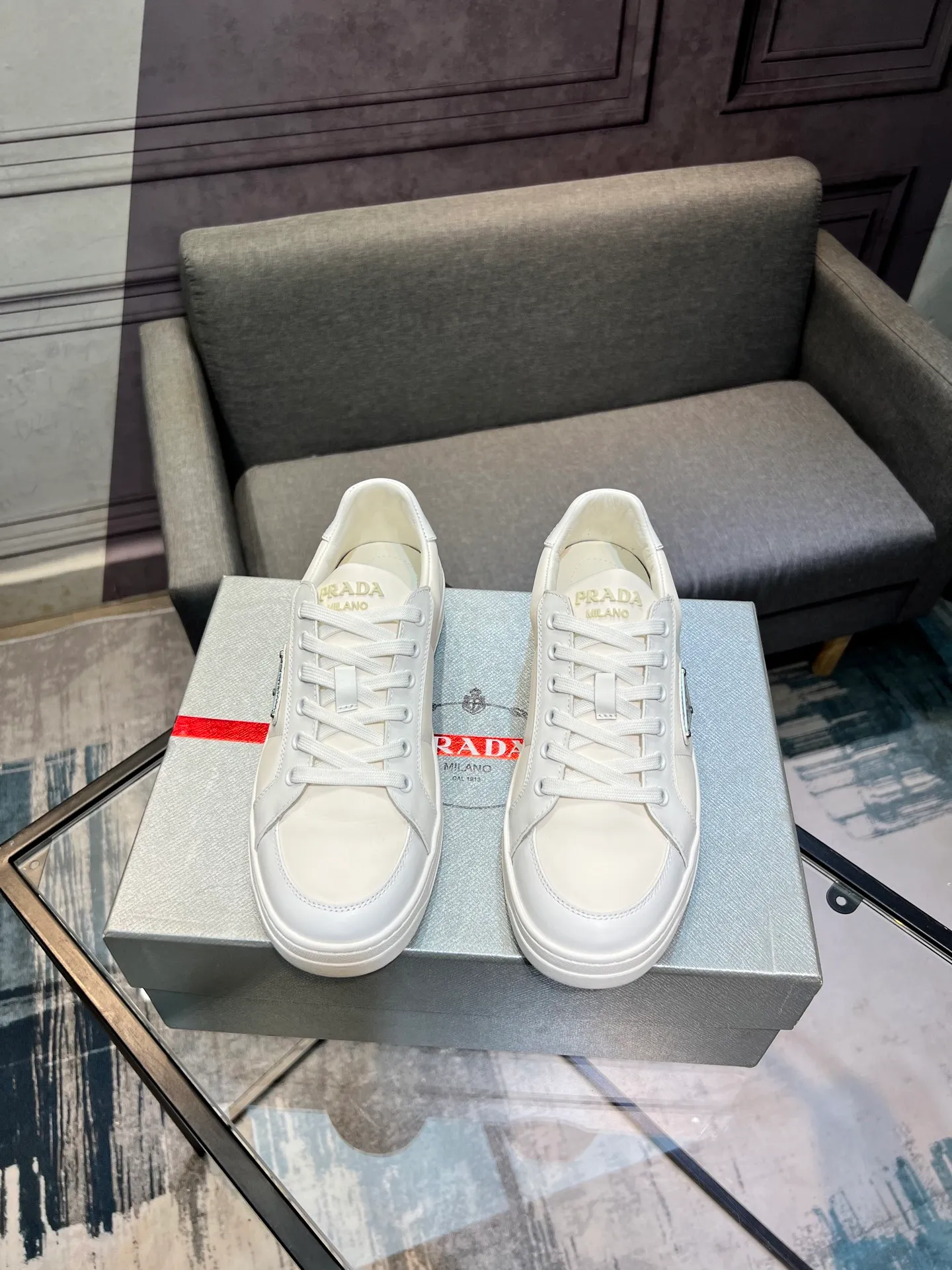 Men's shoes 💰540 [PRADA] Men's shoes are popular in the counter, official website synchronization, 1 high-quality shipment ✔️ Original frosted cowhide + cowhide lining, 1🆚1 replica, original sole, 38-45 (45 customized, non-refundable)